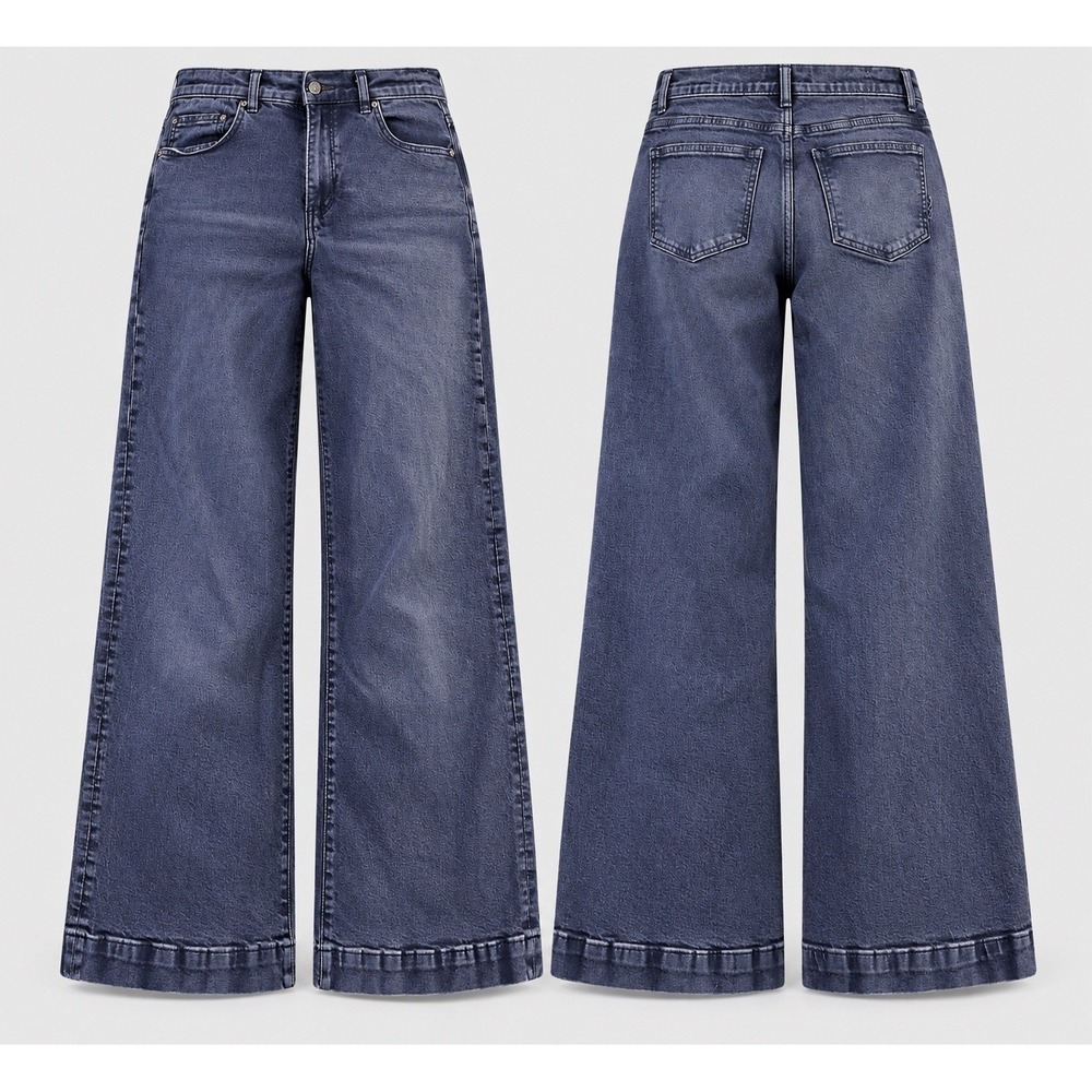 Scotch & Soda jeans 6/28/31" The Wave High Rise Wide Leg Boho Retro black